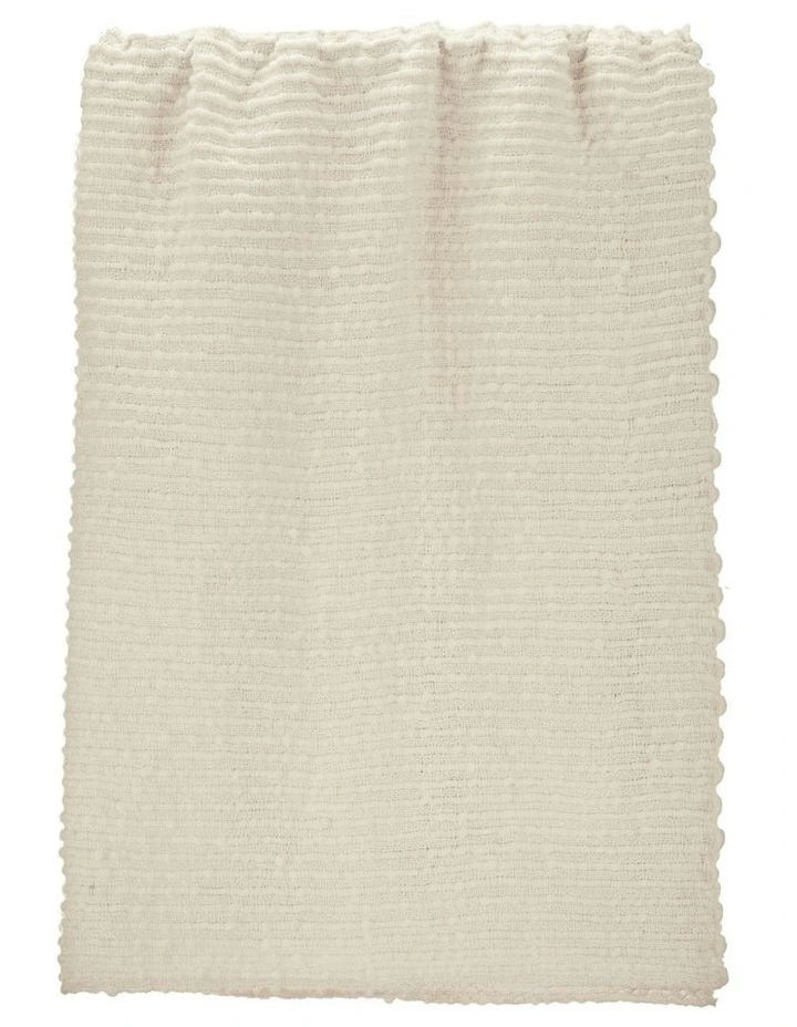 Amalfi Sunny Throw White 180x130x1cm image 1