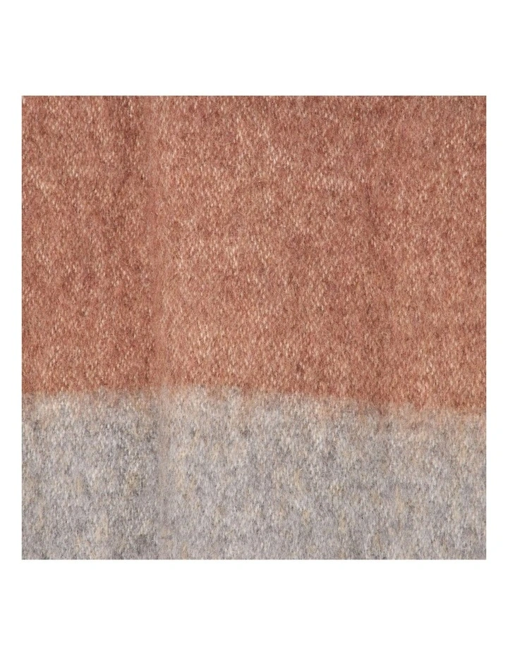 Amalfi Velora Stitch Throw Brown & Grey 130x180cm image 3