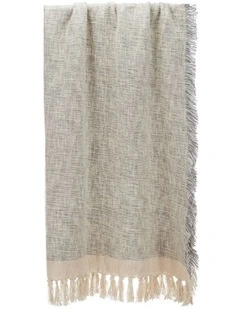 Amalfi Lenny Throw Grey 180x130x1cm