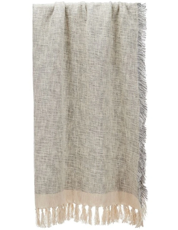 Amalfi Lenny Throw Grey 180x130x1cm image 1