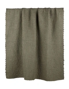 Amalfi Sunny Woven Throw Green 130x180x1cm