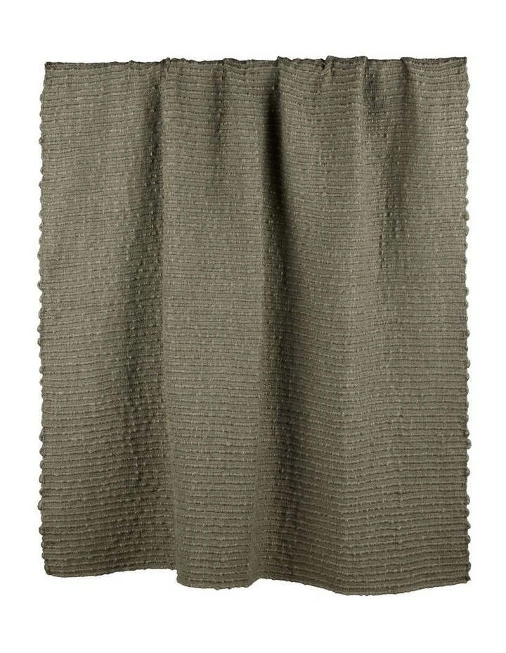 Amalfi Sunny Woven Throw Green 130x180x1cm image 1