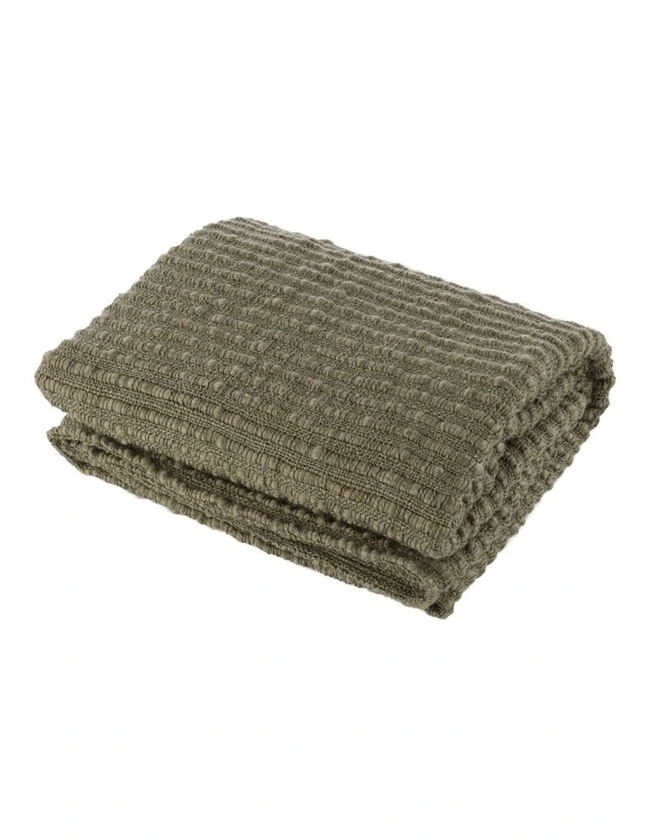 Amalfi Sunny Woven Throw Green 130x180x1cm image 2
