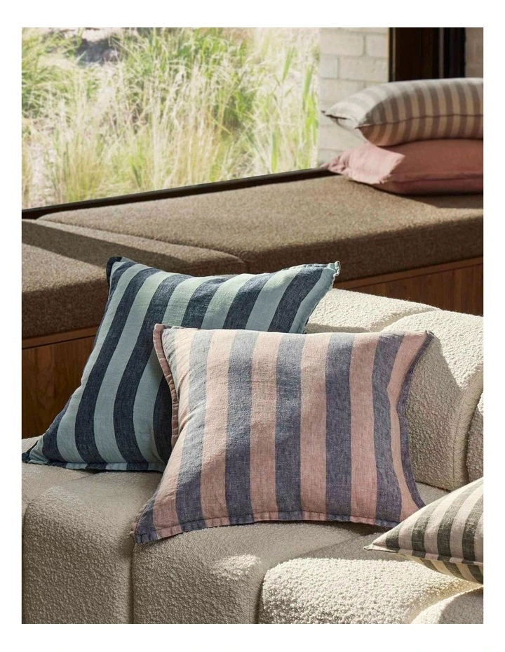 Amalfi Arden Stripe Cushion - Pink 50x50cm image 4