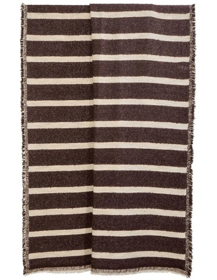 Amalfi Faye Throw - Brown & Natural 130x180cm image 1