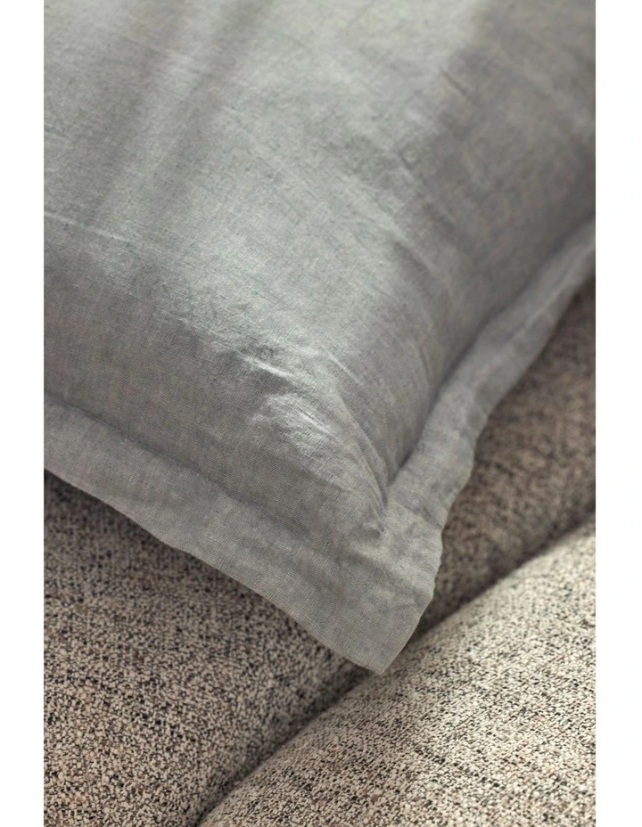 Amalfi Cove Linen Cushion Light Grey 50x50x10cm image 5
