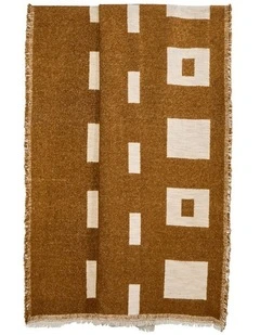 Amalfi Cosmo Throw - Rust & Natural 130x180cm