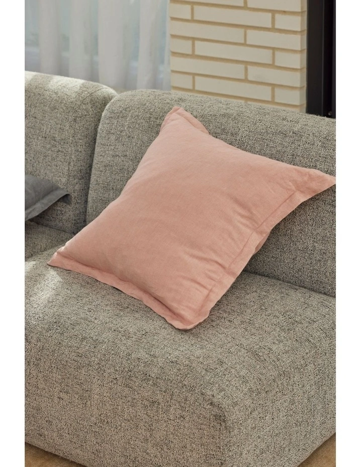 Amalfi Cove Linen Cushion Pink 50x50x10cm image 4