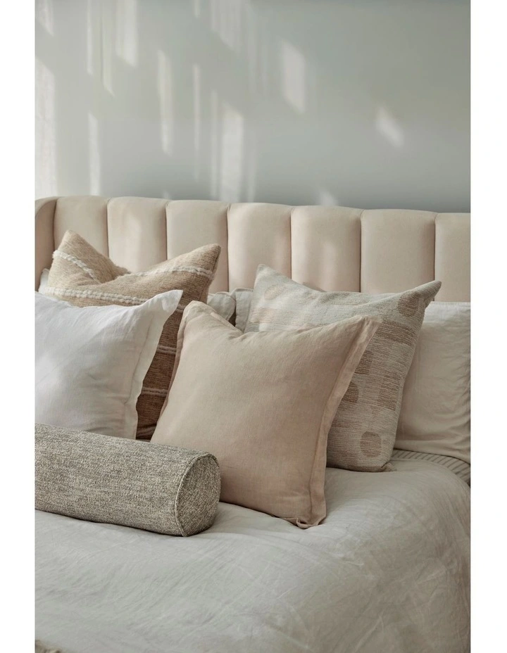 Amalfi Cove Linen Cushion Chocolate 50x50x10cm image 5