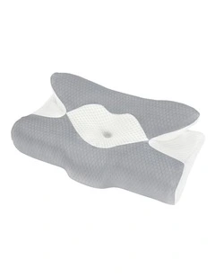 DreamZ Cervical Pillow Memory Foam Ergonomic Cooling Neck Pain Relief Grey