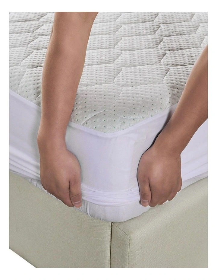 DreamZ Mattress Protector Topper Bamboo Pillowtop Waterproof Cover King Single image 4