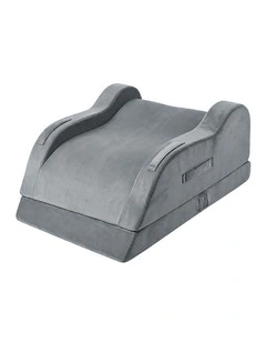 DreamZ Leg Elevation Pillow After Surgery Gel Memory Foam Double Leg Grey