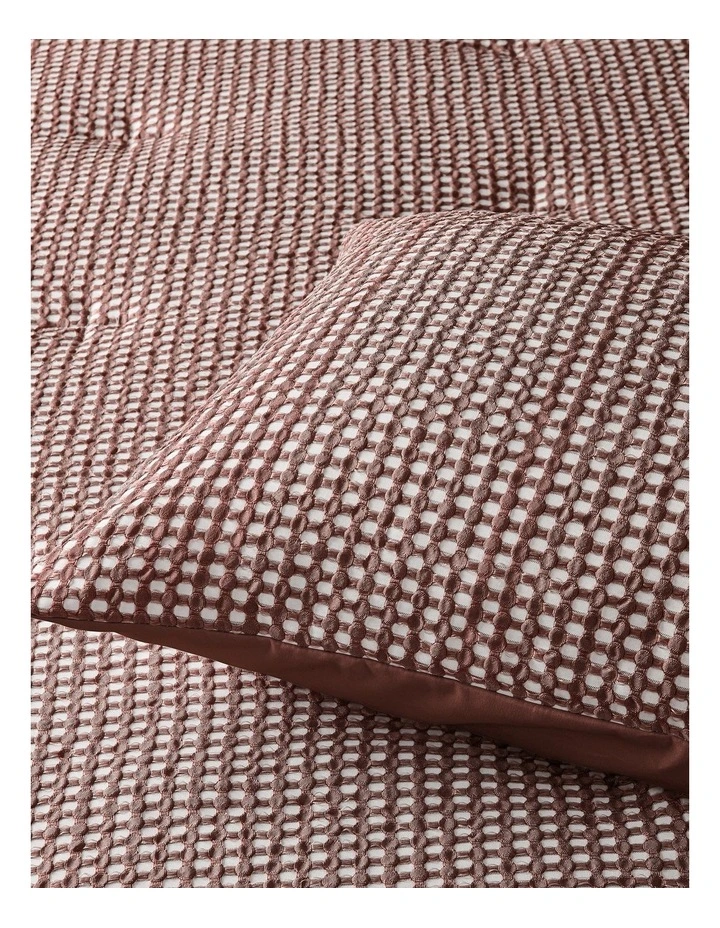 Accessorize Hokey Pokey Waffle Tobaccco Comforter Set image 2