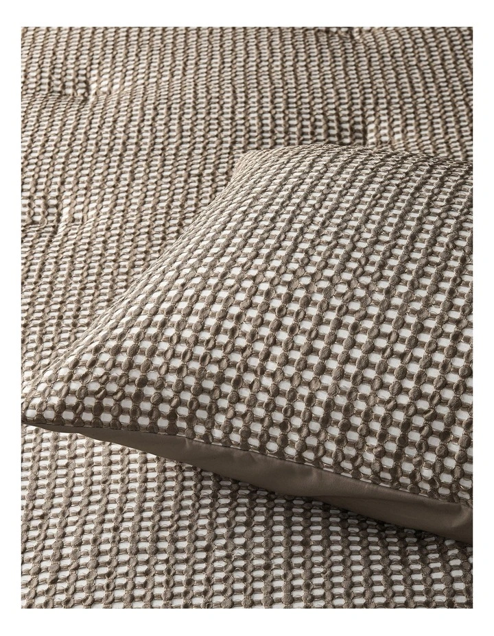Accessorize Hokey Pokey Waffle Natural Comforter Set image 2