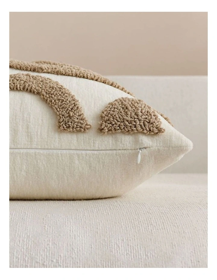 GIOIA CASA Tufted Wave Cushion Covers in Camel 2 Pack (45x45cm) image 2