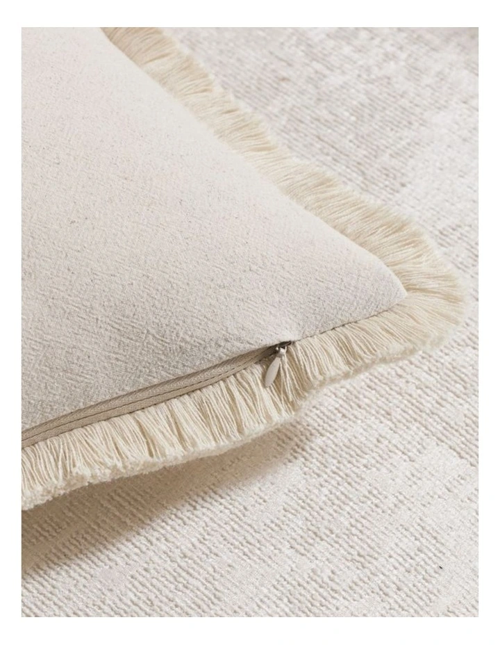 GIOIA CASA Linen-Cotton Cushion Covers with Tassels in Linen 2 Pack (45x45cm) image 3