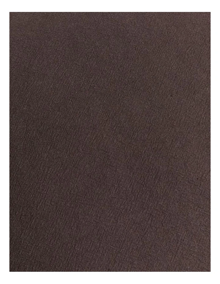 GIOIA CASA Linen-Cotton Cushion Covers with Tassels in Dark Brown 2 Pack (45x45cm) image 2