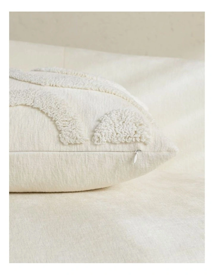 GIOIA CASA Tufted Wave Cushion Covers in Snow 2 Pack (45x45cm) image 2