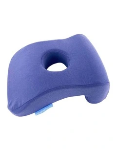 Annabel Trends Breathe Easy Beach Pillow Unique Cut Out Hole Navy 30x23cm