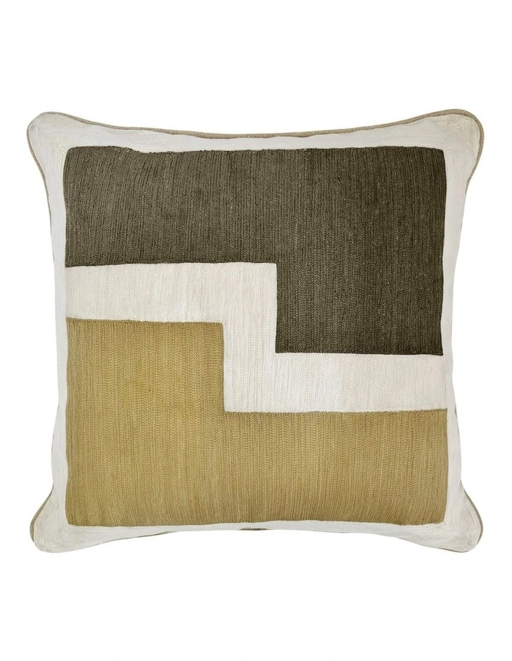 Amara Cushion 50x50x0.5cm Olive Multi image 1