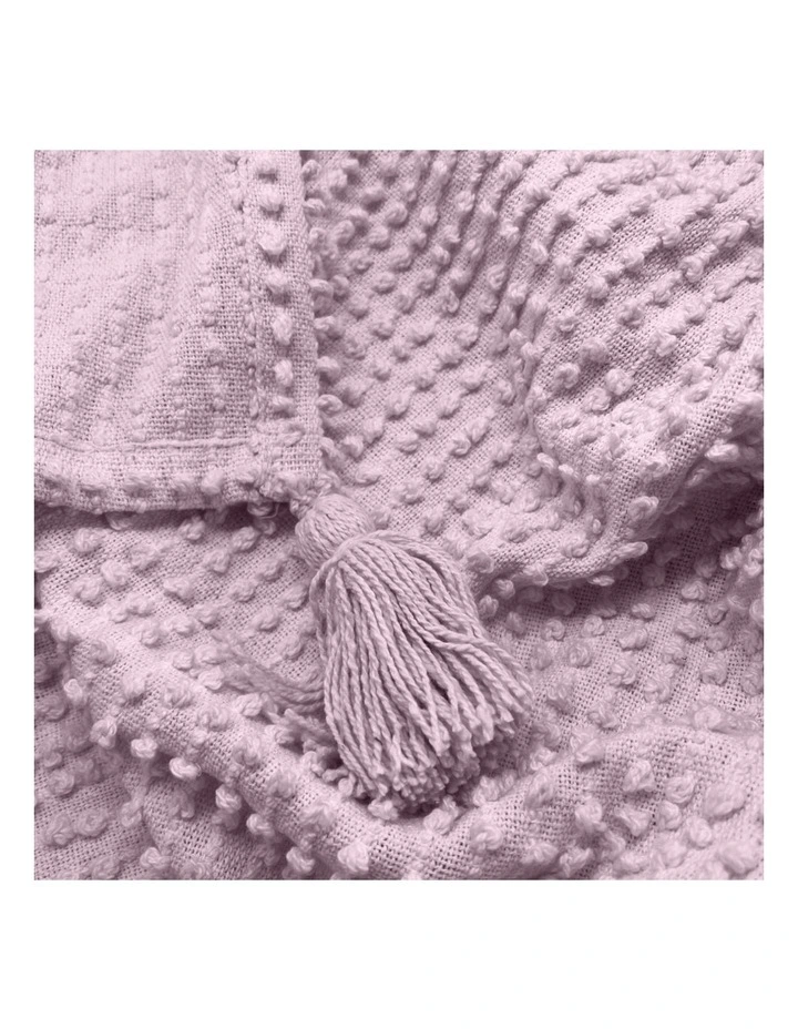 Luna Throw 130x170x1cm Soft Orchid image 3