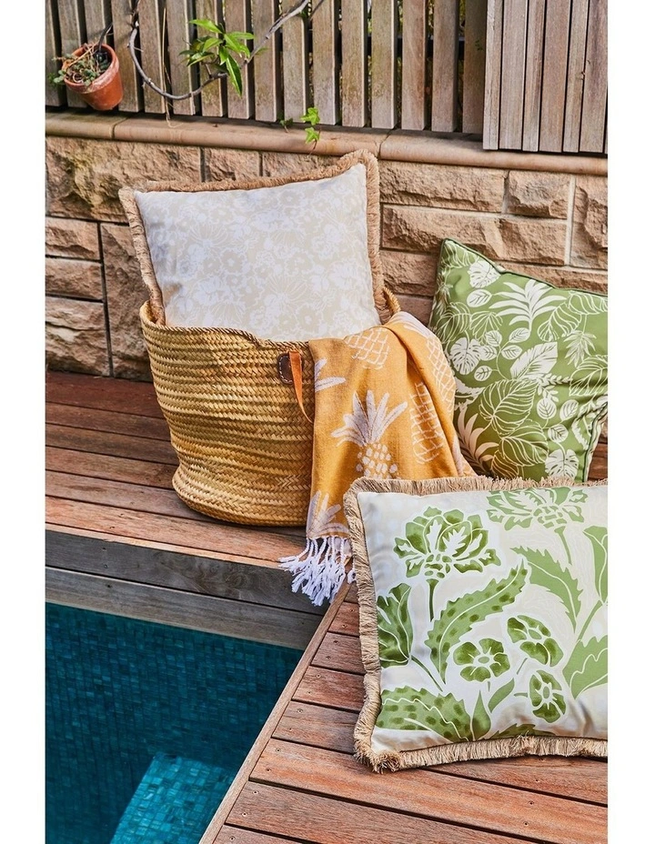 Tiana Outdoor Cushion 50x50x12cm Olive Multi image 4