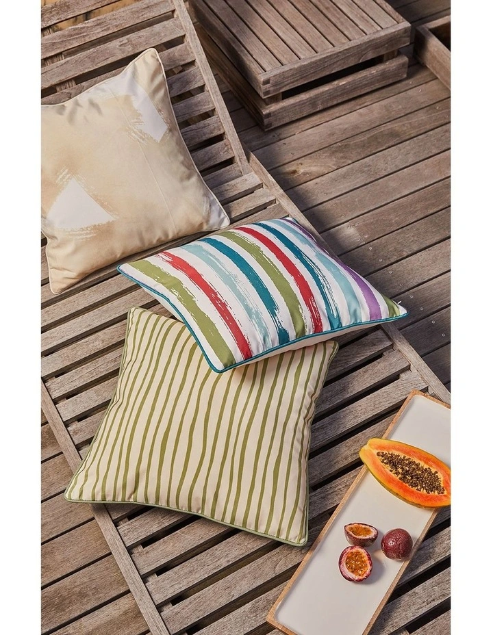 Tiana Outdoor Cushion 50x50x12cm Olive Multi image 6