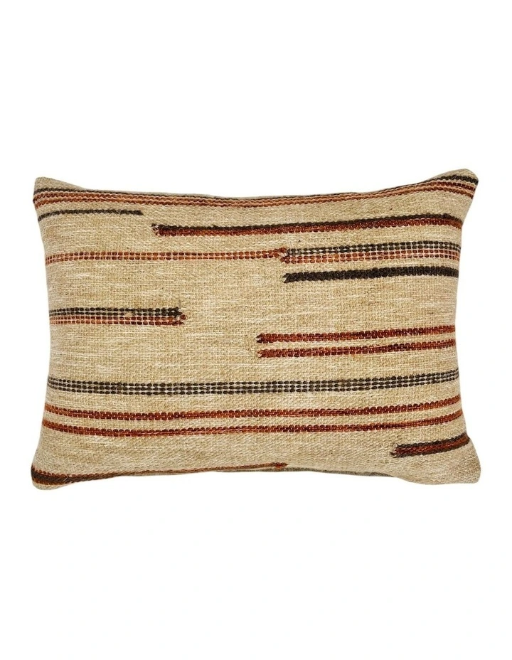 Makena Cushion 35x55x0.7cm Natural & Brown Multi image 1