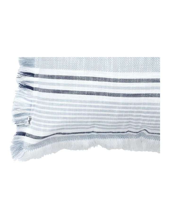 Granada Slub Cushion with Polyester Filling 50x50cm Blue image 4