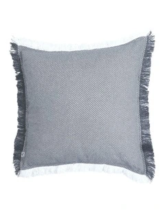 Capri Textured Cushion with Polyester Filling 50x50cm Dark Grey