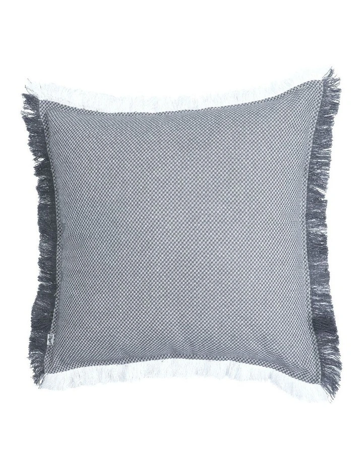 Capri Textured Cushion with Polyester Filling 50x50cm Dark Grey image 1