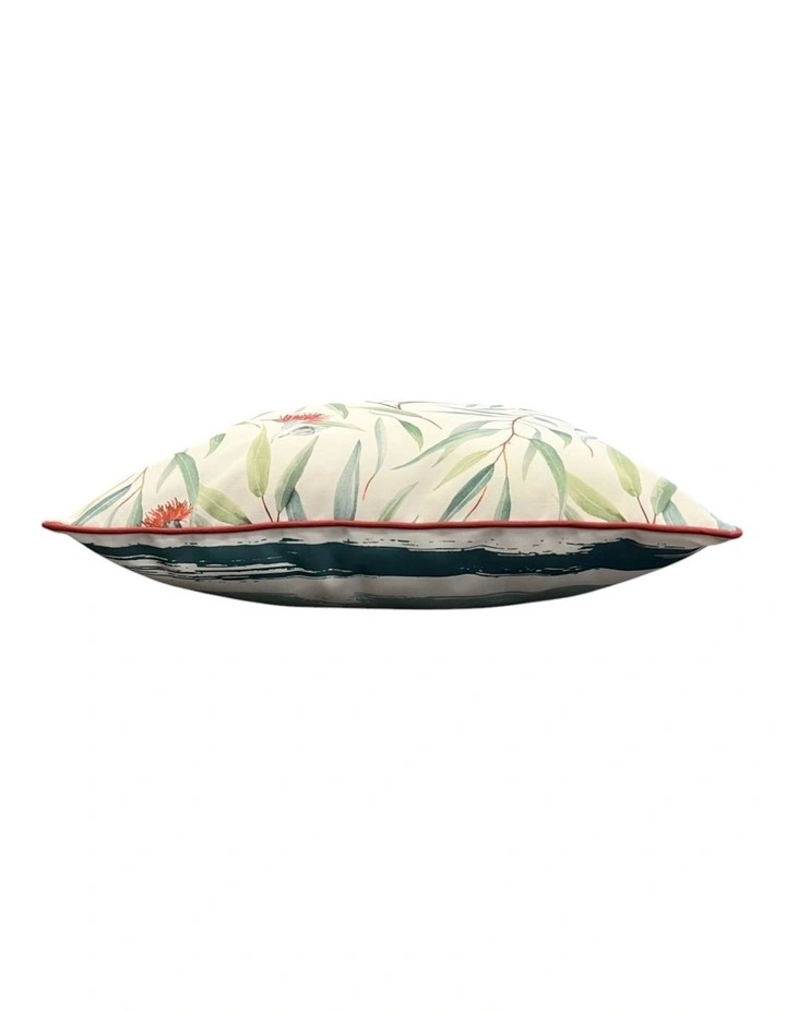 Wattle Outdoor Cushion 50x50x12cm Green & Red Multi image 3