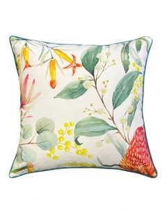 Banksia Outdoor Cushion 50x50x12cm Green & Orange Multi