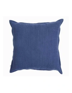 Elise Fancy Slub Cushion with Polyester Filling 50x50cm Blue