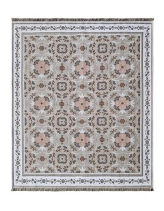 Marley Throw Rug 160x200cm Green Mist Multi