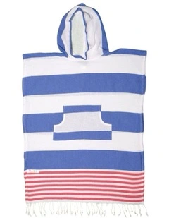 Hooded Beach Towel in Sailor Blue