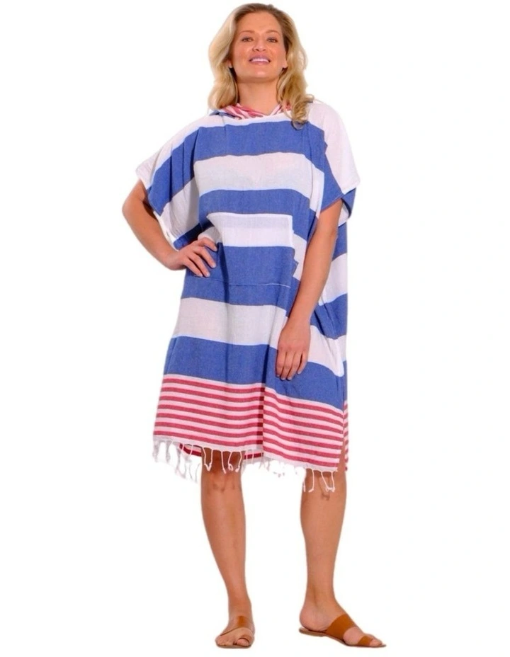 Hooded Beach Towel in Sailor Blue image 3