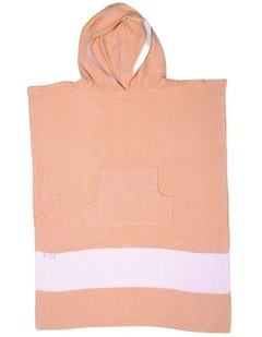 Hooded Beach Towel in Orange