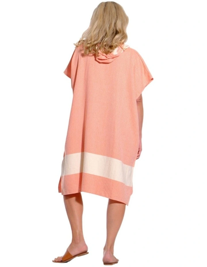 Hooded Beach Towel in Orange image 4