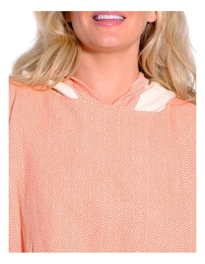 Hooded Beach Towel in Orange image 6