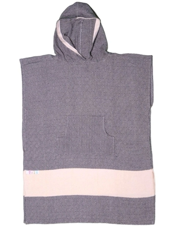 Hooded Beach Towel in Black And White image 1
