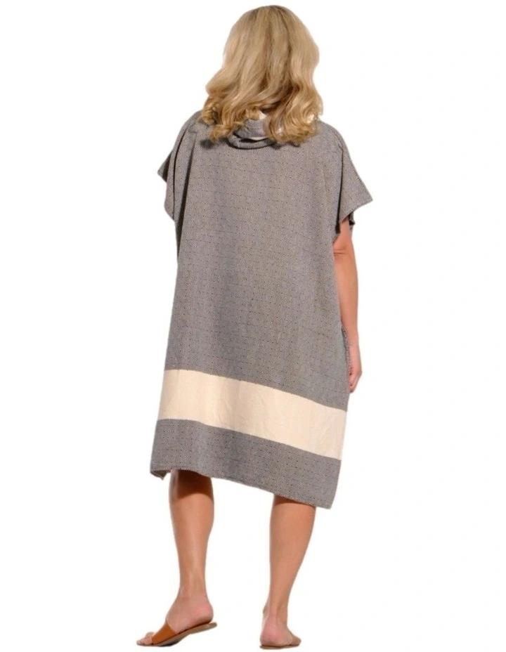 Hooded Beach Towel in Black And White image 4