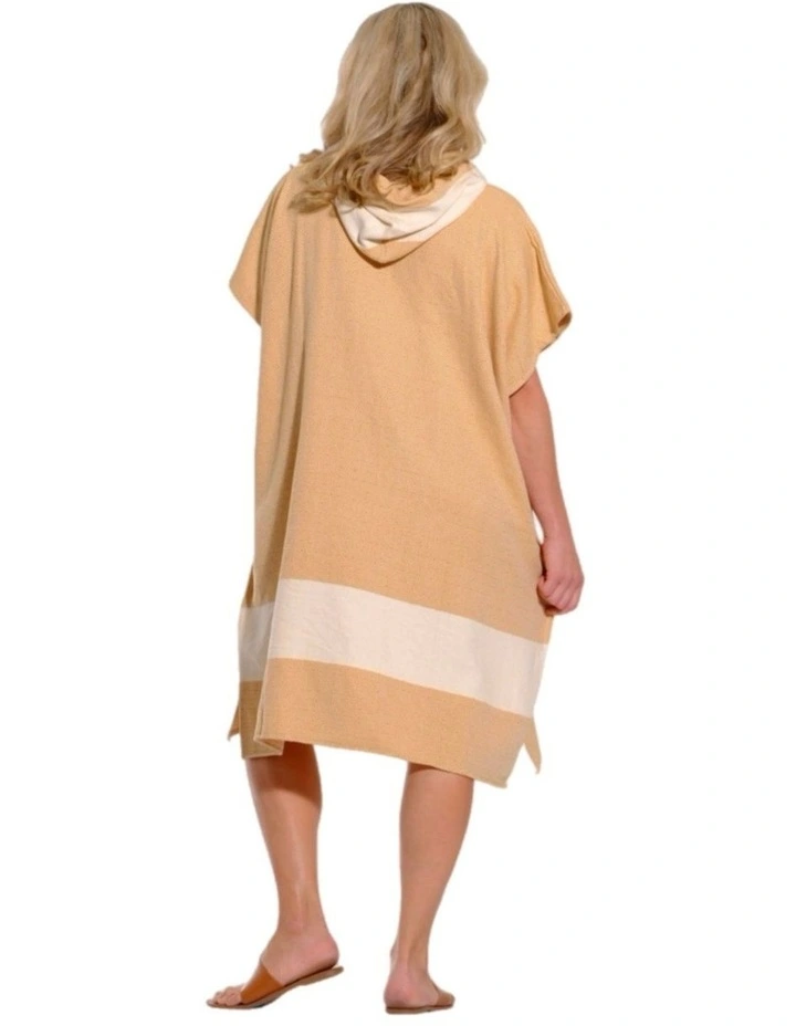 Hooded Beach Towel in Dark Yellow image 4