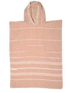 Hooded Beach Towel in Pale Brown