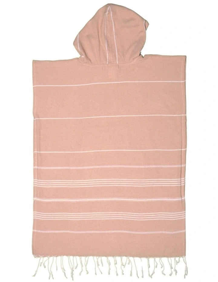 Hooded Beach Towel in Pale Brown image 2