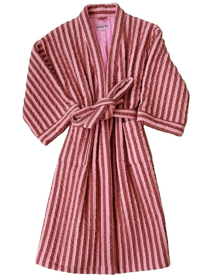 Sundae Seersucker Quilted Robe image 1