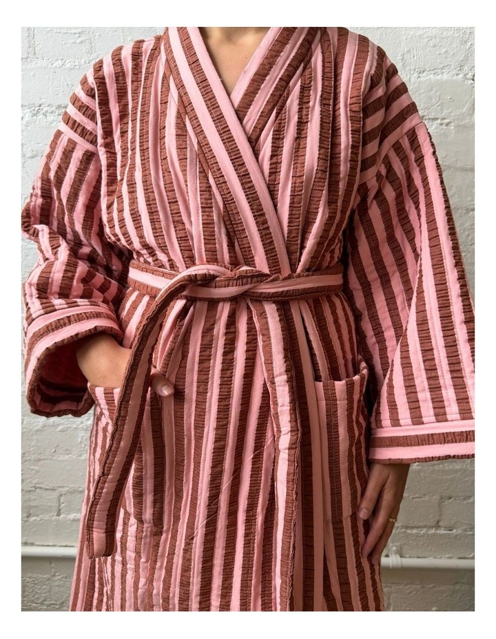 Sundae Seersucker Quilted Robe image 2