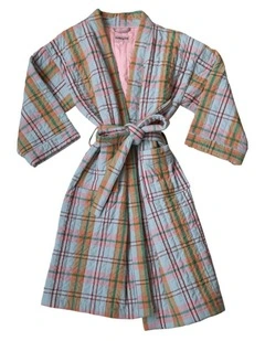 Confetti Plaid Quilted Robe