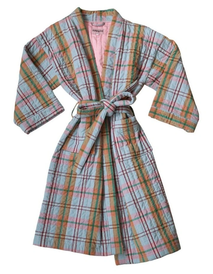 Confetti Plaid Quilted Robe image 1