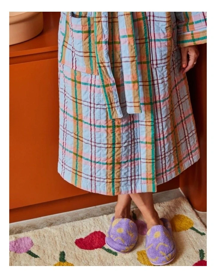 Confetti Plaid Quilted Robe image 2
